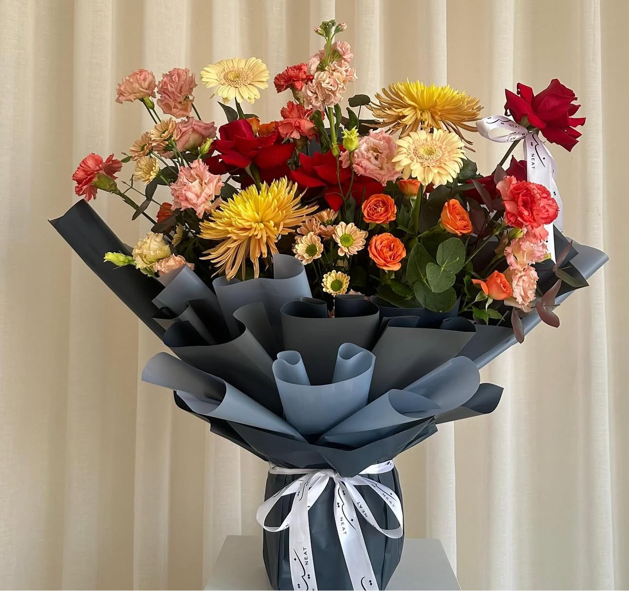 wrapping bouquet