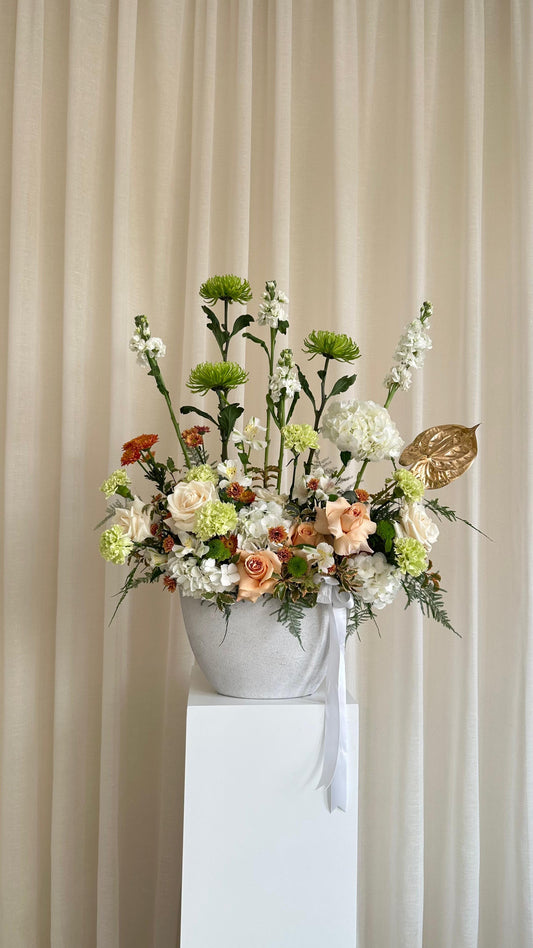 peach vase