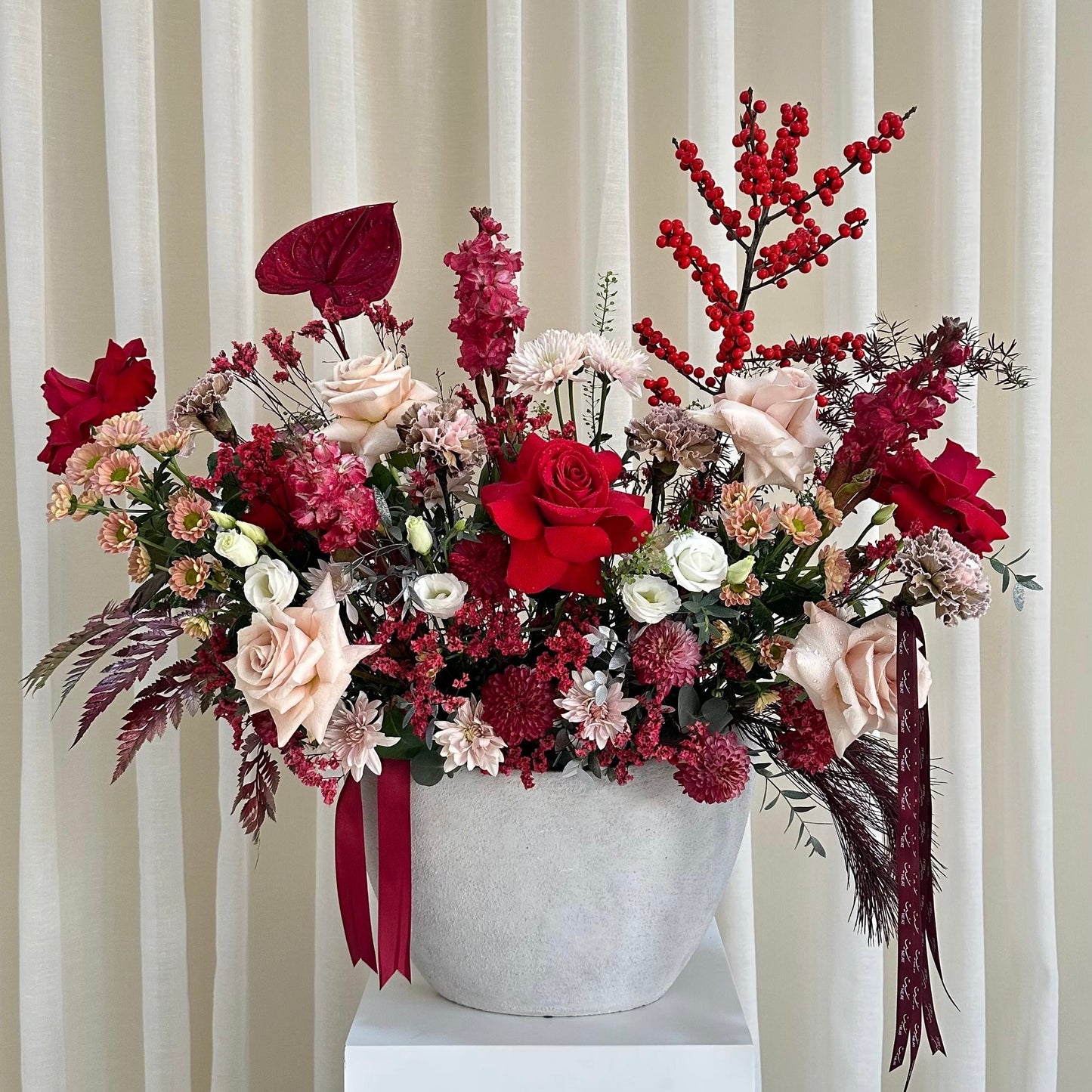 ruby vase