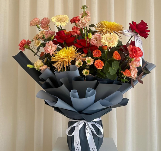 wrapping bouquet