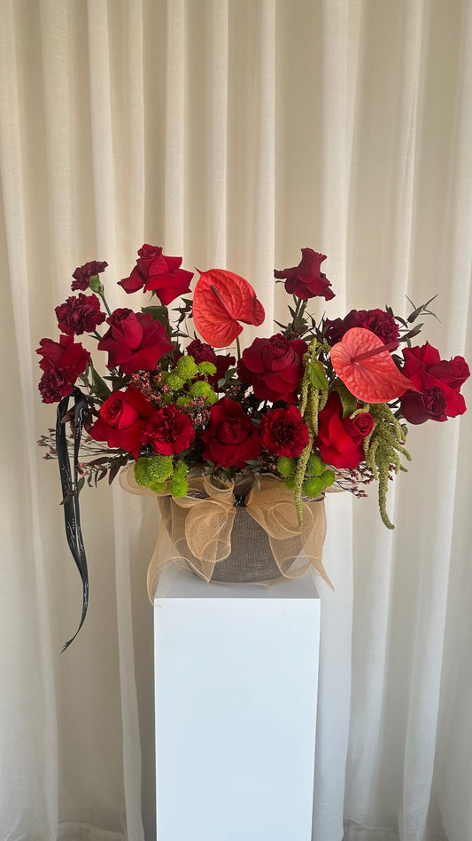 red vase